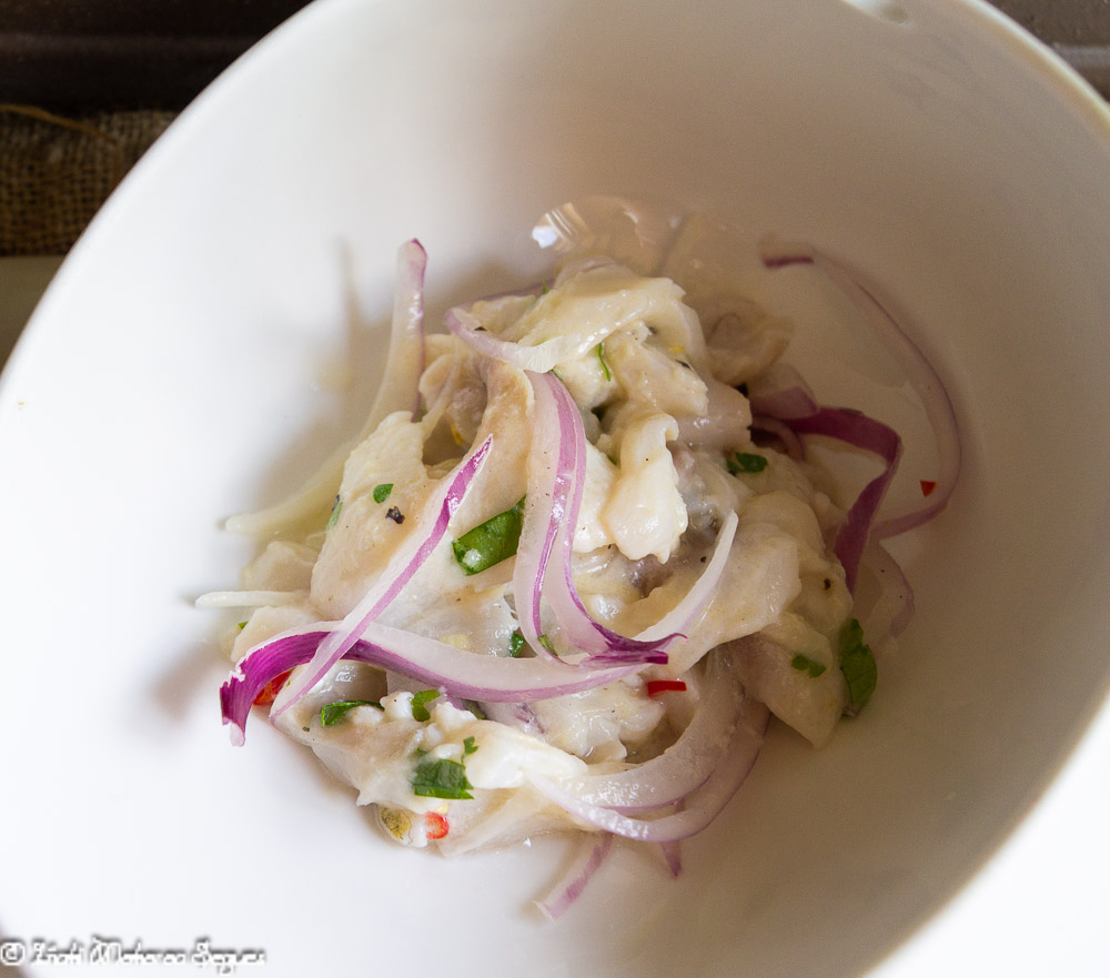 Ceviche de lubina