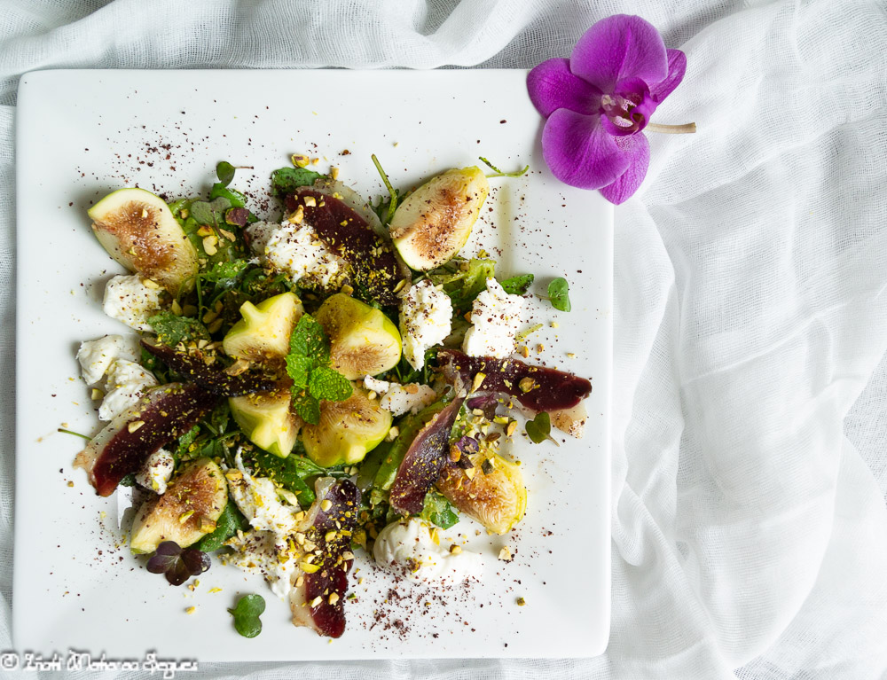 Ensalada de higos y burrata