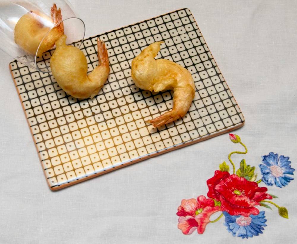 Langostinos con gabardina