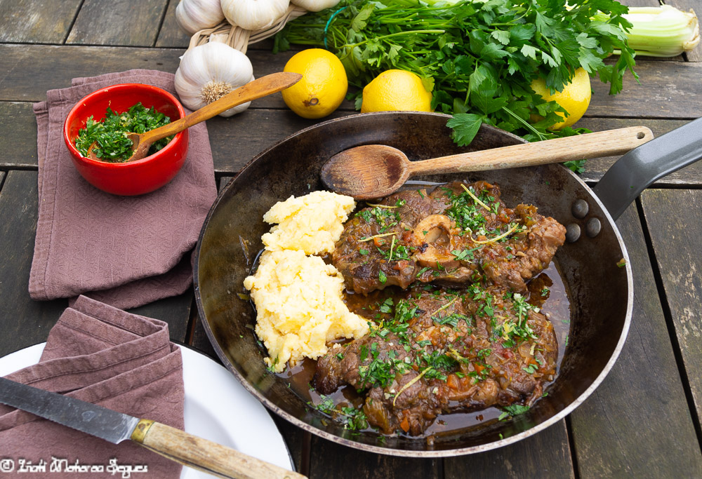 Ossobuco a la milanesa con gremolata