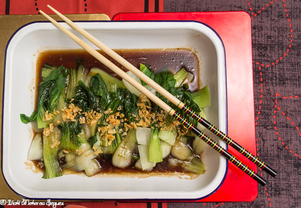 Pak Choi con salsa de ostras