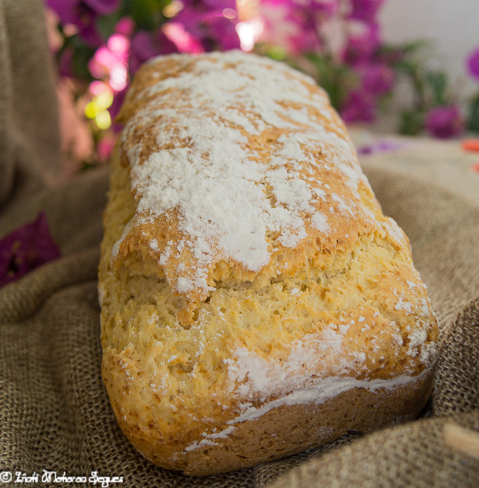 Pan de queso sin levar (Topfenbrot)