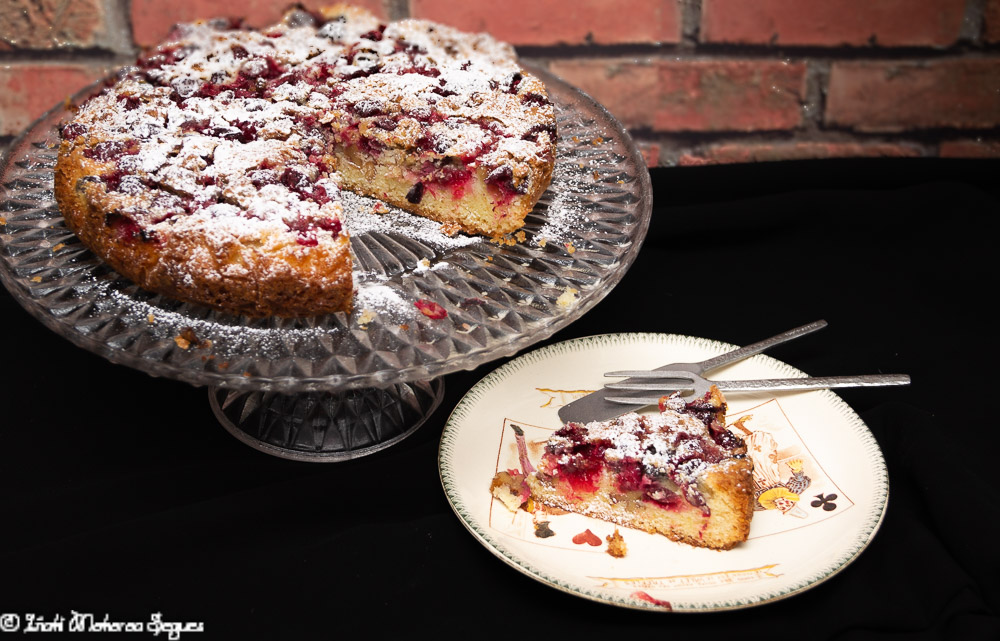 Tarta de arándanos rojos